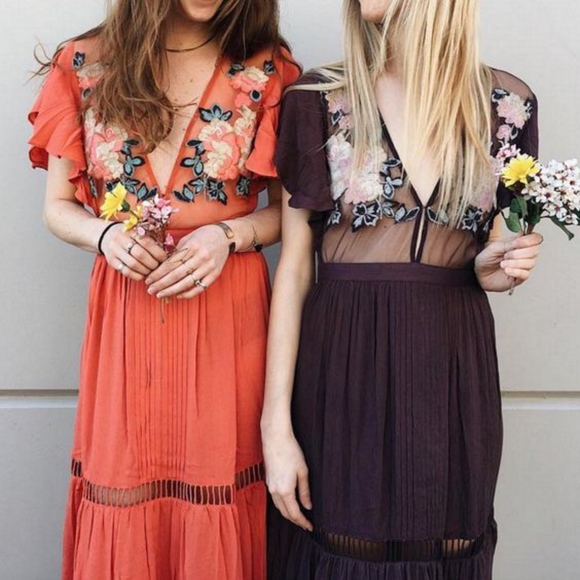 🌼 GYPSY COUTURE 🌼 SOUL FLOWER GIRL DRESS MAXI LONG TRIBE PYRAMID COLLECTION - Picture 7 of 16